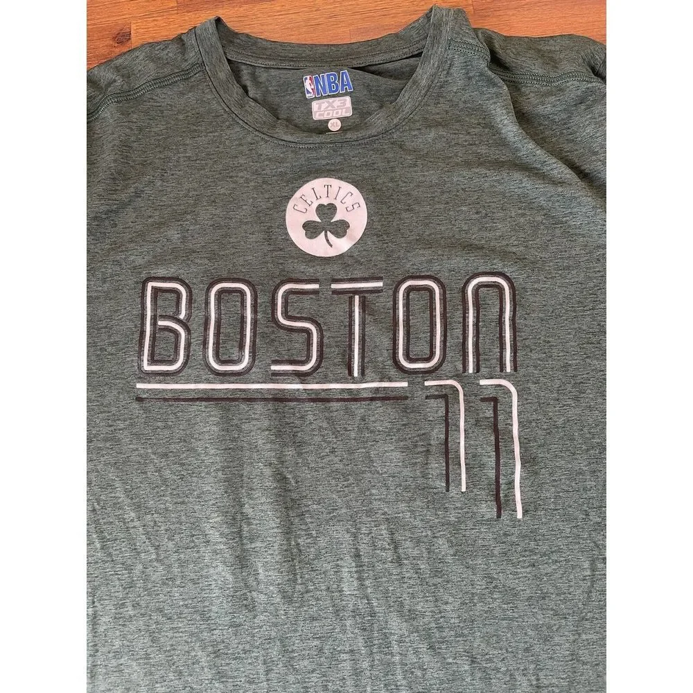 NBA TX3 COOL T Shirt Green Mens #11 Kyrie Irving Celtics Boston Extra‎ Large XL
